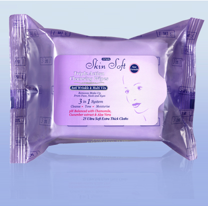 Dimple 3-in-1 Skinsoft Cosmetic Wipes